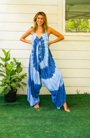 Azure Swirl Jumpsuit