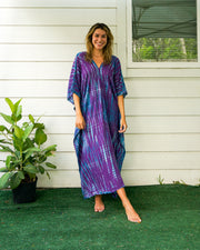 Amethyst Tide Tie-Dye Kaftan