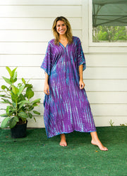 Amethyst Tide Tie-Dye Kaftan