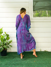 Amethyst Tide Tie-Dye Kaftan