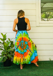 Ember Waves Hand Dyed Tiered Maxi Skirt