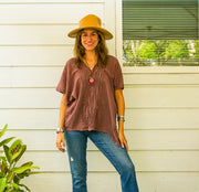 Iris Top | Cotton Gauze