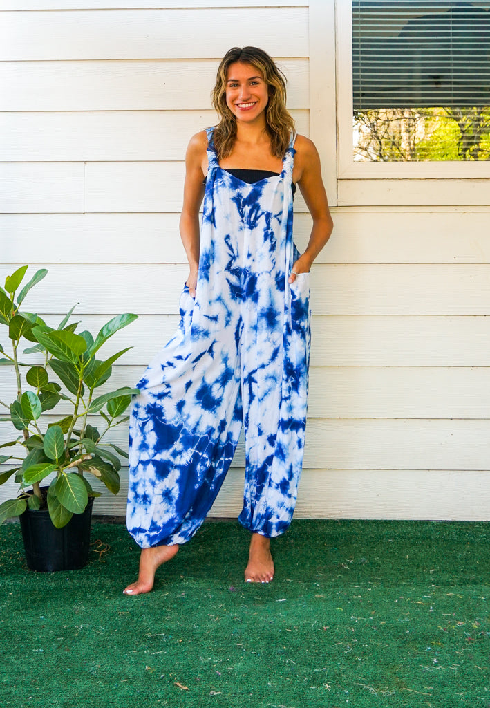Indigo Mist Dungarees Jumpsuit