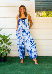 Indigo Mist Dungarees Jumpsuit