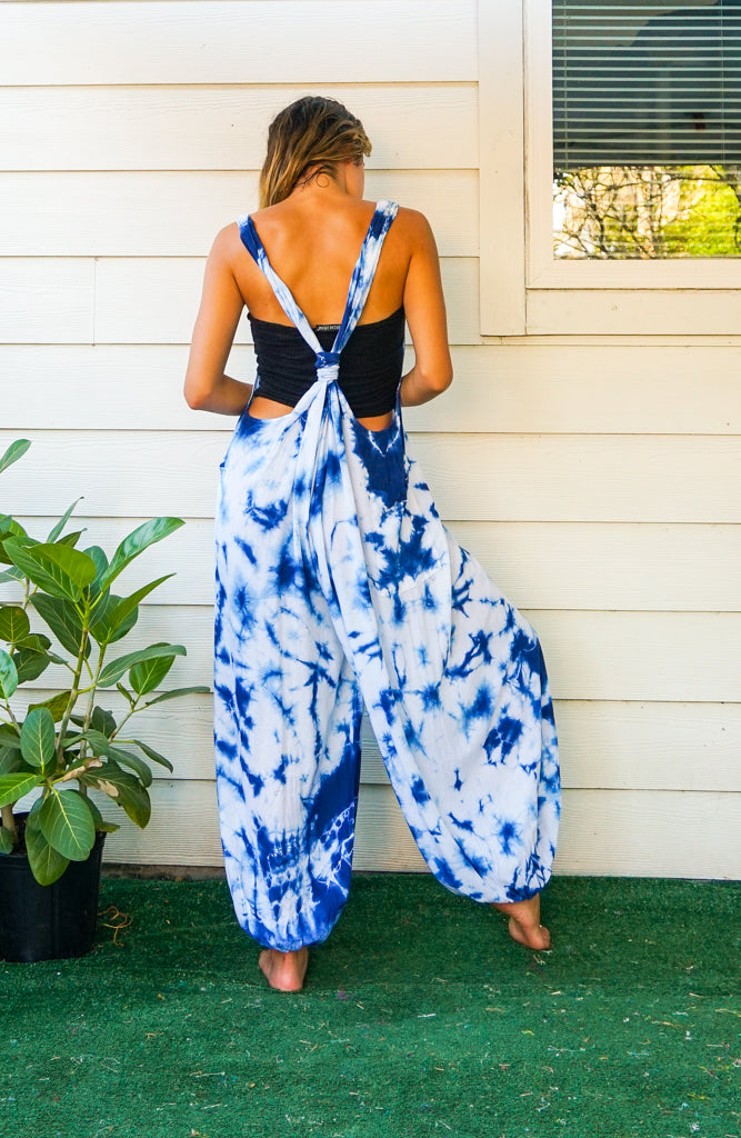 Indigo Mist Dungarees Jumpsuit