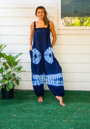 Indigo Bloom Dungarees Jumpsuit