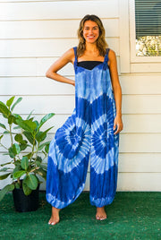 Indigo Mandala Dungarees Jumpsuit