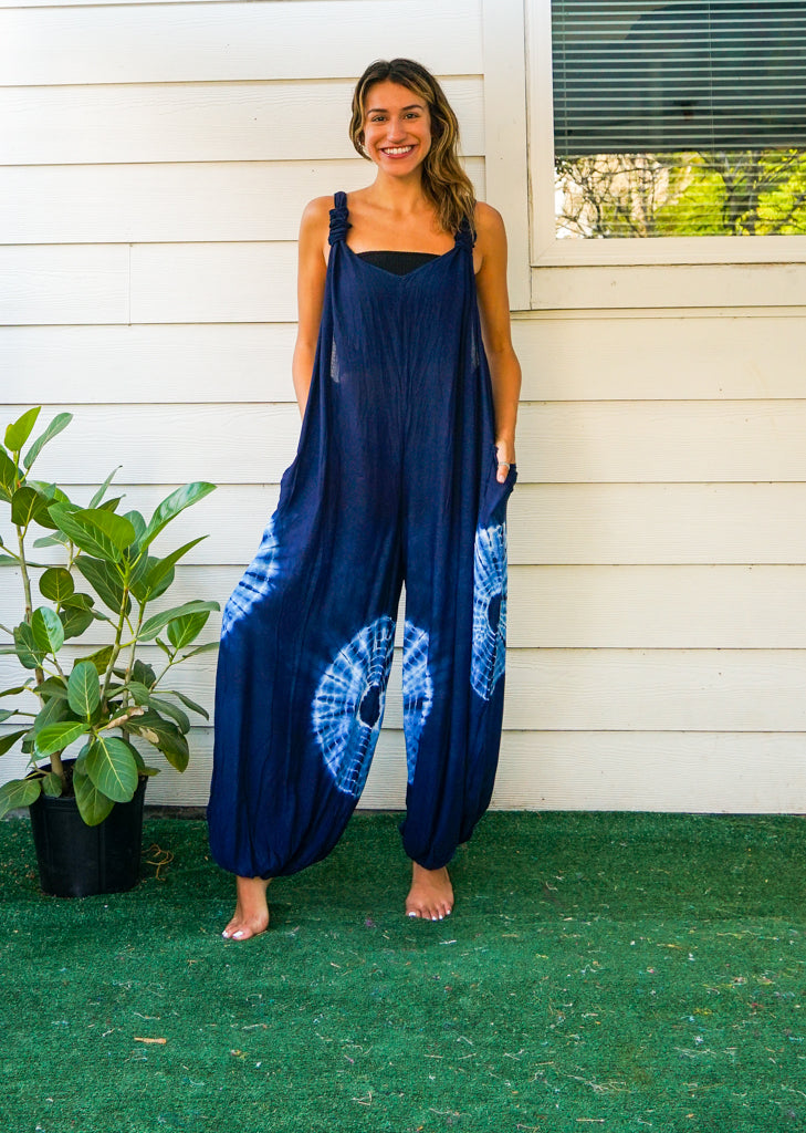 Indigo Orbit Dungarees Jumpsuit