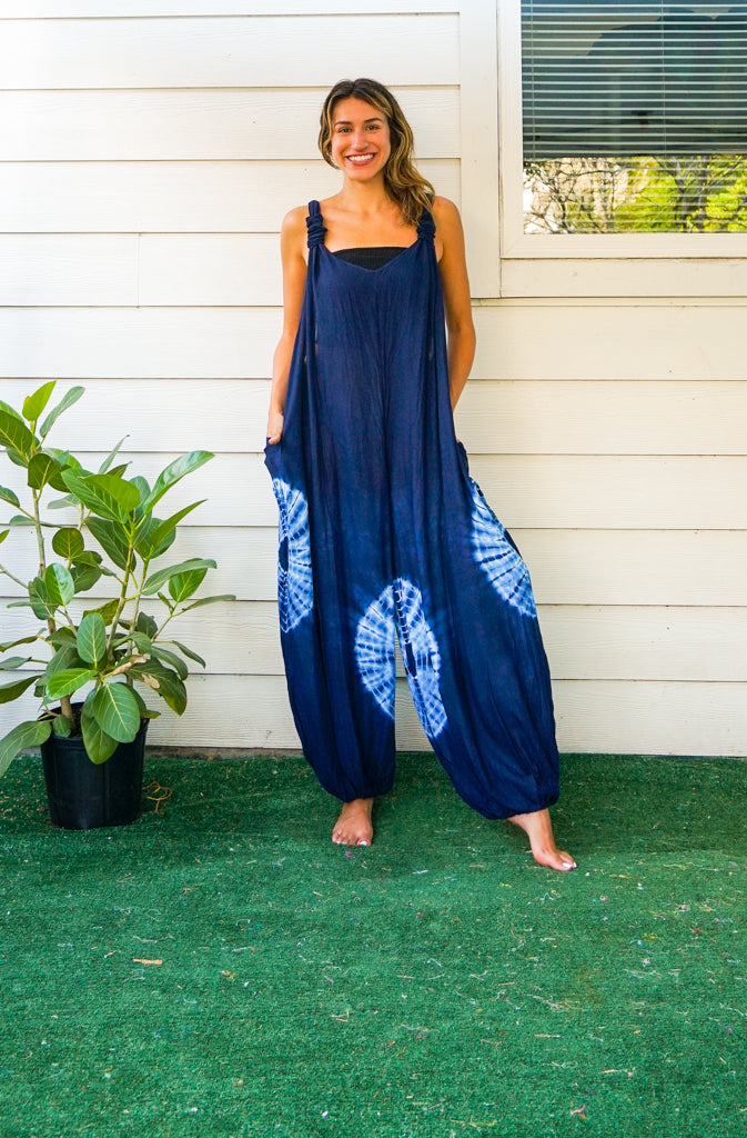 Indigo Orbit Dungarees Jumpsuit