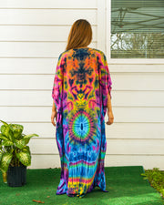 Solar Spectrum Tie Dye Kaftan