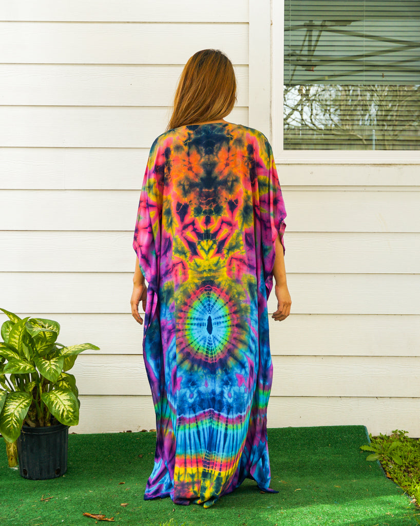 Solar Spectrum Tie Dye Kaftan