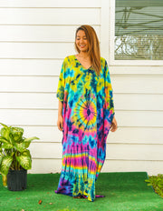 Ethereal Glow Tie Dye Kaftan