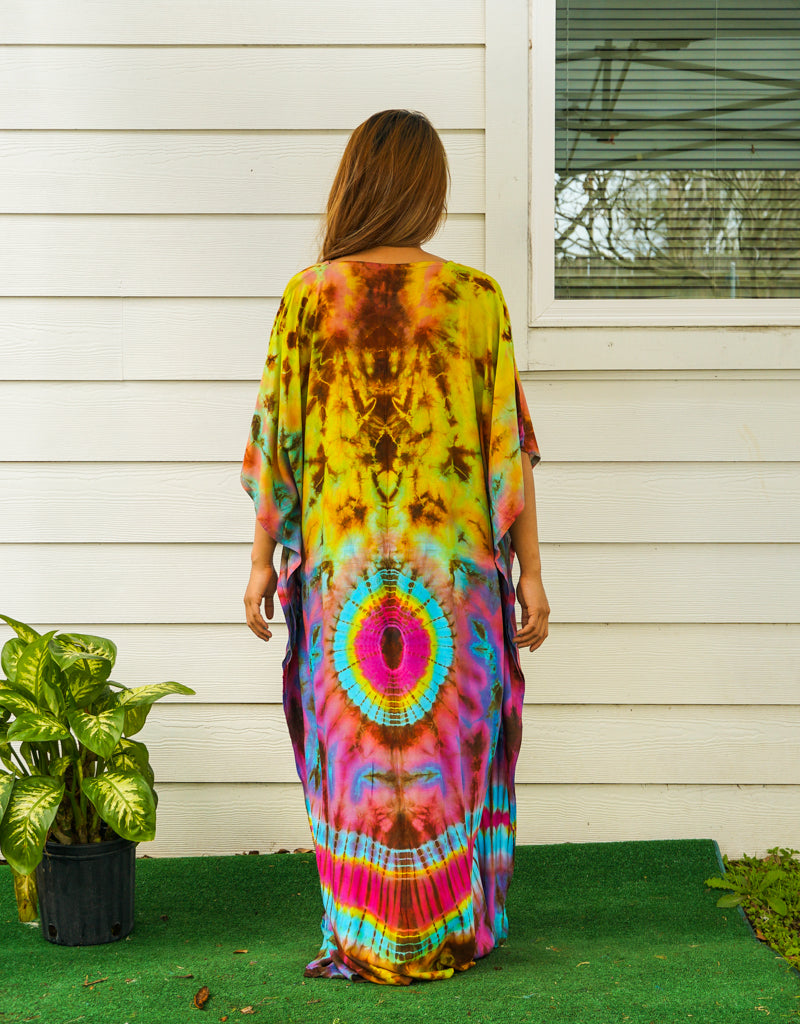 Sunburst Serenity Tie Dye Kaftan