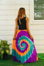 Cosmic Swirl Maxi Skirt