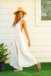 Barefoot Tide Flow Gauze Jumpsuit