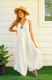 Barefoot Tide Flow Gauze Jumpsuit