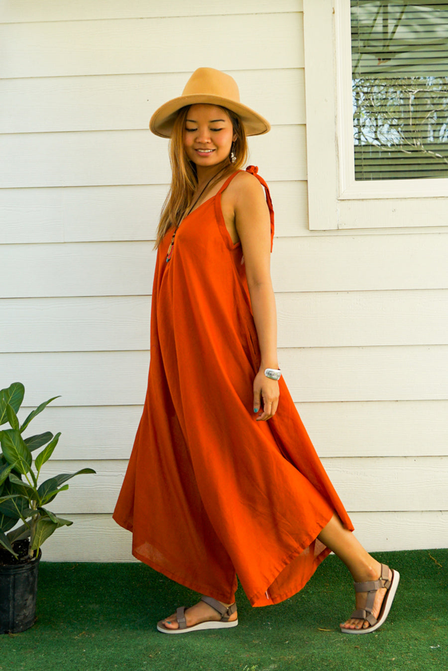 Terra Flow Cotton Gauze Jumpsuit