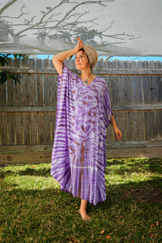 Lavender Mist Tie-Dye Kaftan