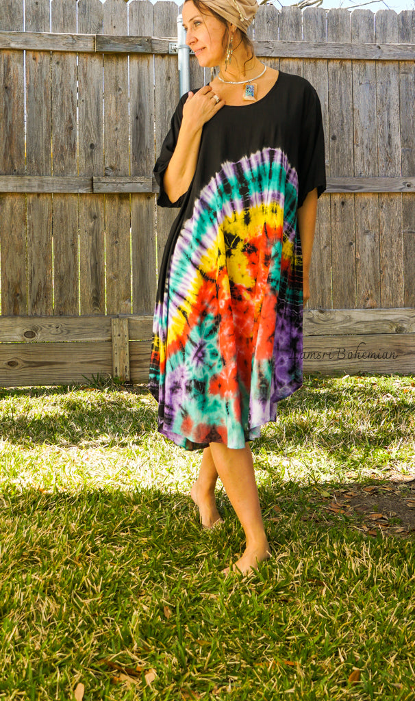 Rainbow Bloom Dress