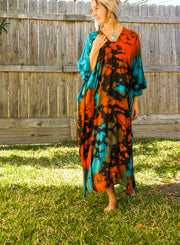 Ocean Ember Kaftan