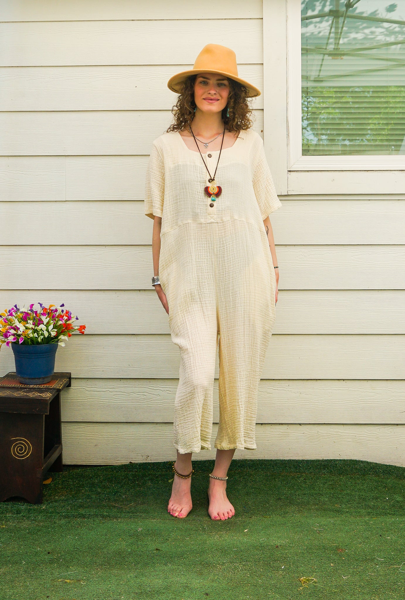 Vienna Gauze Jumpsuit