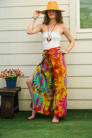 Sunspell Hand Dyed Palazzo Wrap Pants