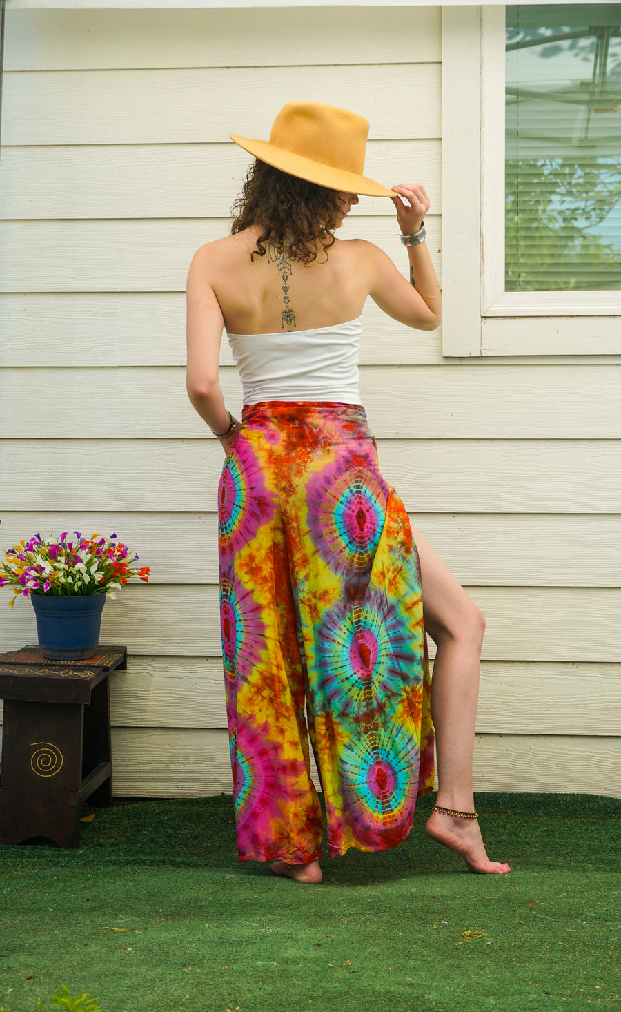 Sunspell Hand Dyed Palazzo Wrap Pants