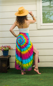 Boho Swirl Palazzo Wrap Pants