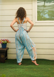 Driftwood Sky Hand Dyed Dungarees Overalls Jumpsuit with Pockets