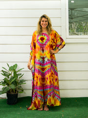 Sunlit Whirl Tie Dye Kaftan