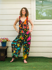 Sky Full of Stars Hand Dyed Dungarees Overalls Jumpsuit with Pockets