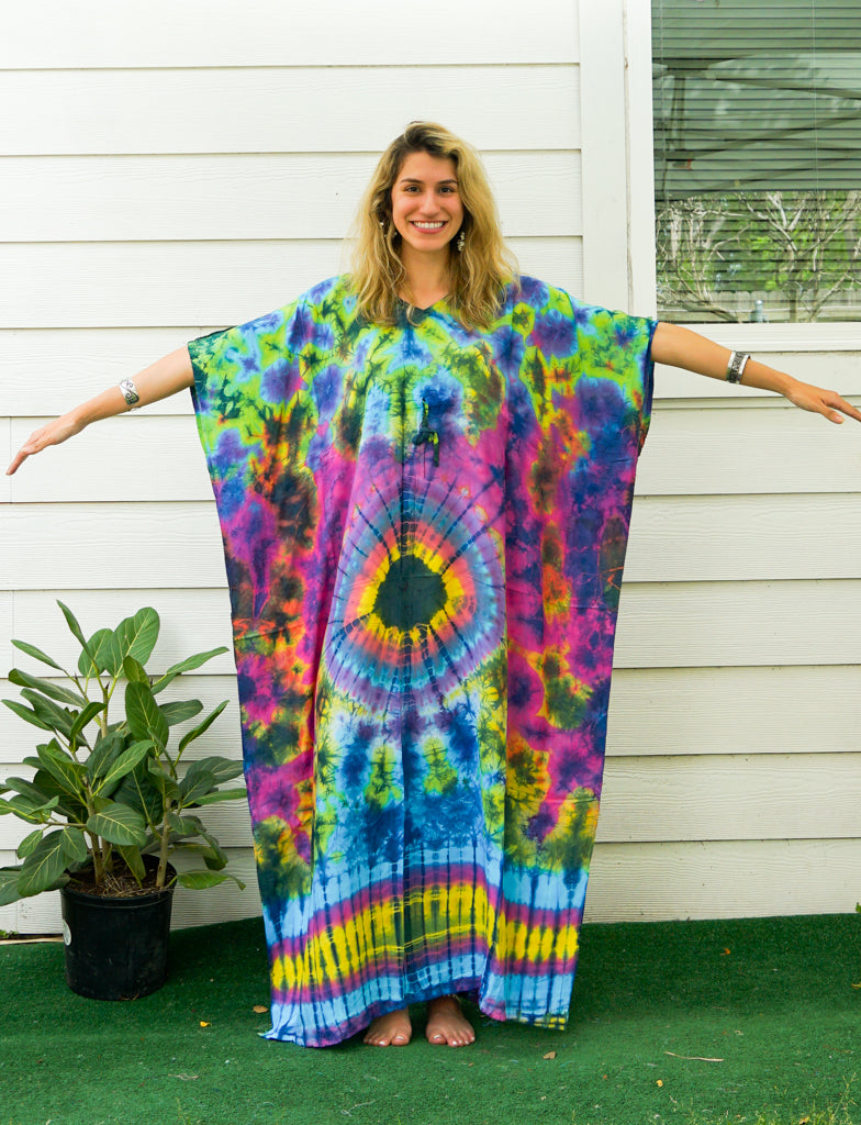 Kaleidoscope Dream Tie Dye Kaftan