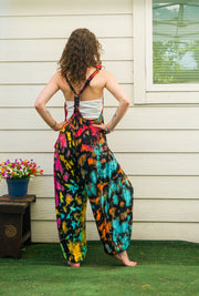 Sky Full of Stars Hand Dyed Dungarees Overalls Jumpsuit with Pockets
