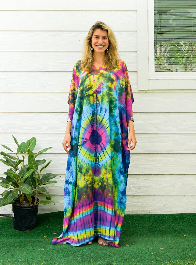 Aurora Burst Tie Dye Kaftan