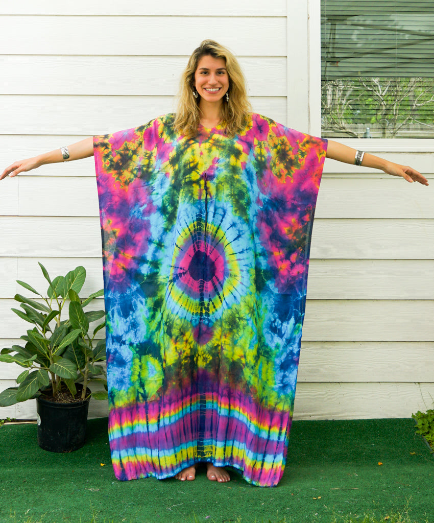 Aurora Burst Tie Dye Kaftan