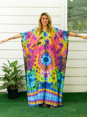 Color Cascade Tie Dye Kaftan
