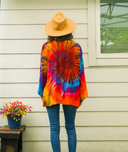 Sunrise Current Jacket – Hand-Dyed Boho Kimono