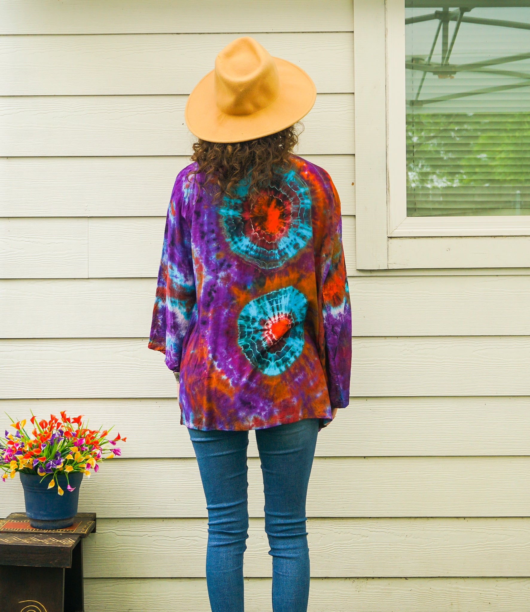 Tide of Color Jacket – Hand-Dyed Boho Kimono