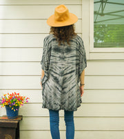 Mooncloud Hand Dyed Tunic Boho Kaftan Blouse