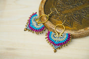 Micro Macrame Boho Earrings