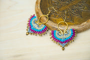 Micro Macrame Boho Earrings