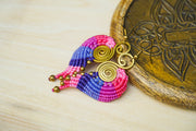 Micro Macrame Boho Earrings
