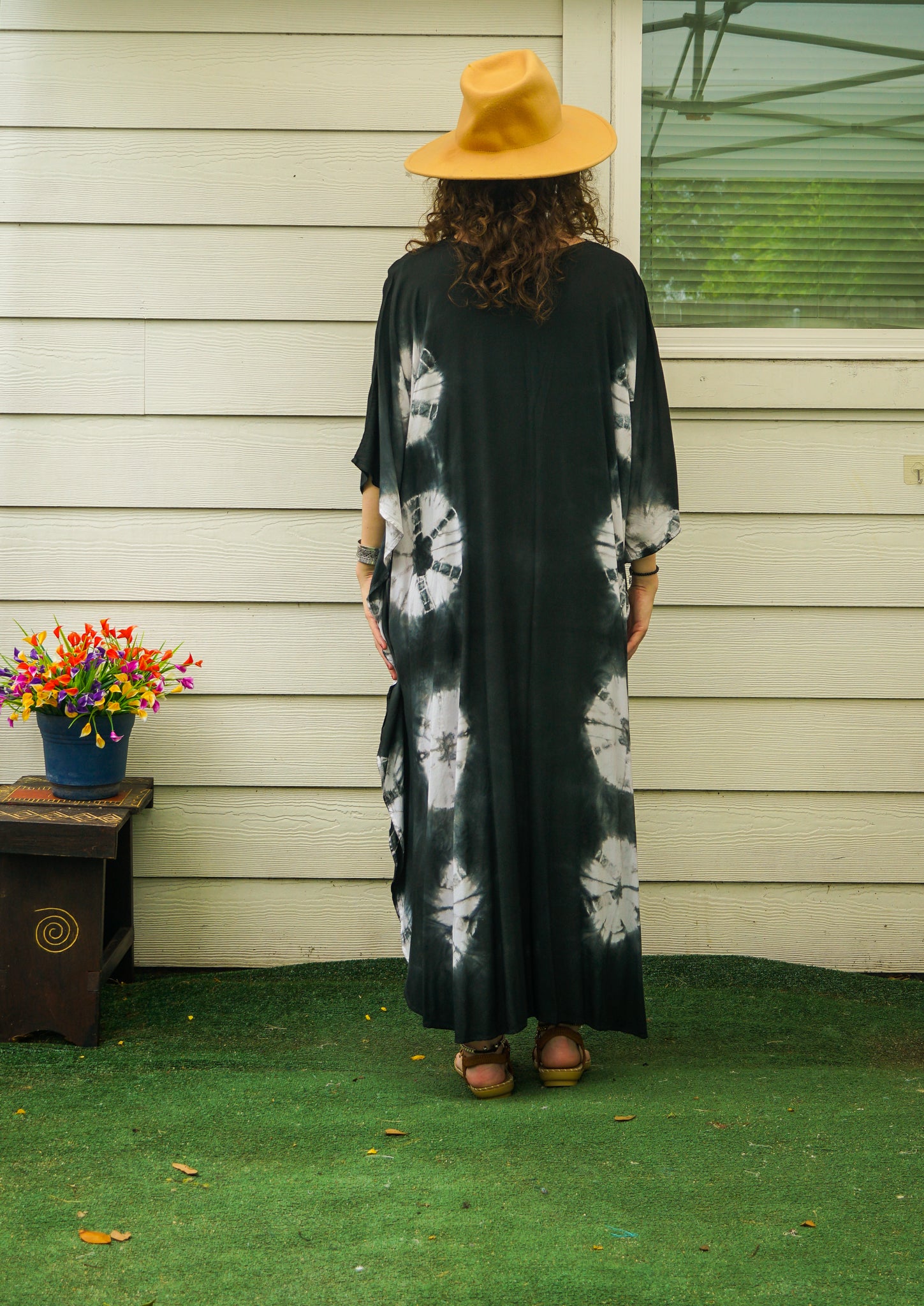 Moonwave Hand Dyed Kaftan Poncho Dress