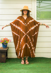 Sienna Hand Dyed Boho Kaftan Poncho Dress