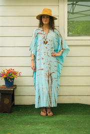 Ocean & Earth Hand Dyed Boho Kaftan Poncho Dress