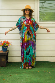 Wild Heart Tie-Dye Kaftan Dress