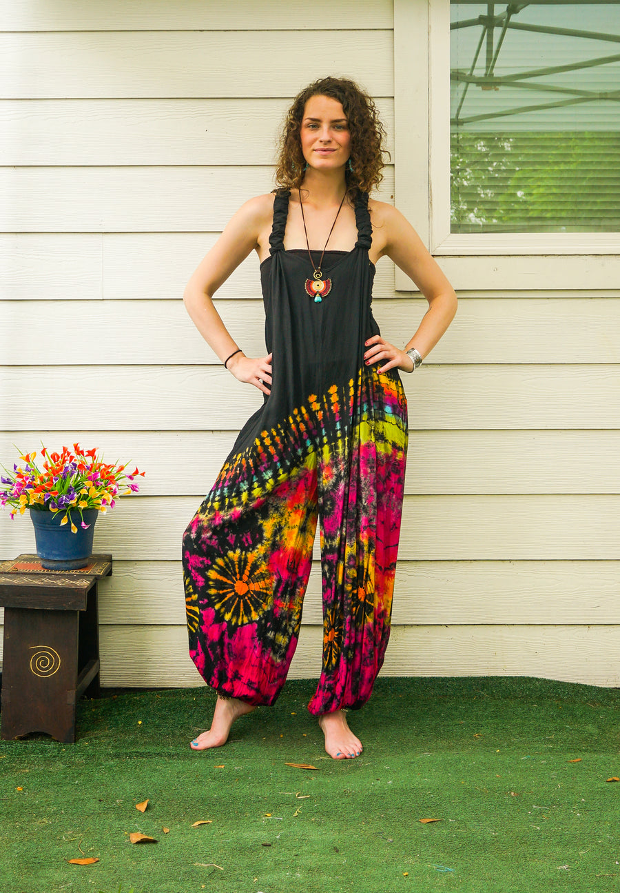Moonchild Boho Racerback Dungarees Jumpsuit Romper