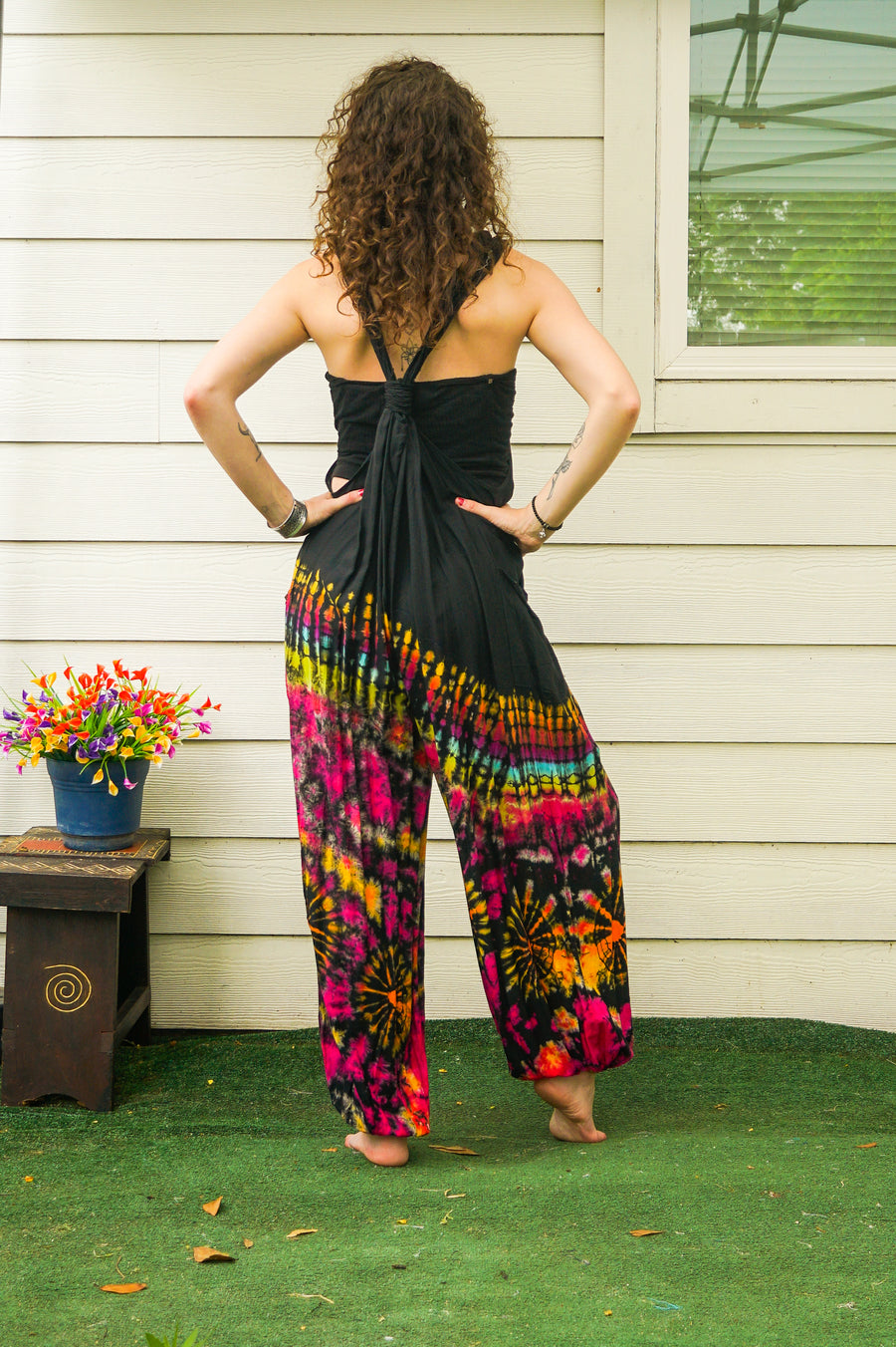 Moonchild Boho Racerback Dungarees Jumpsuit Romper