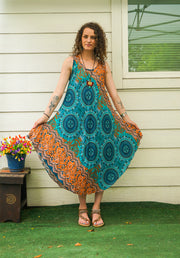 Sunburst Mandala Breeze Dress