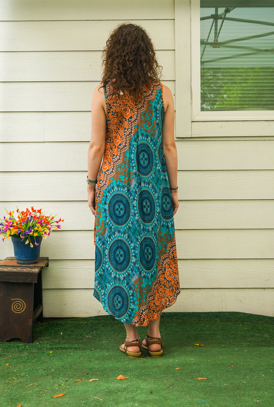 Sunburst Mandala Breeze Dress